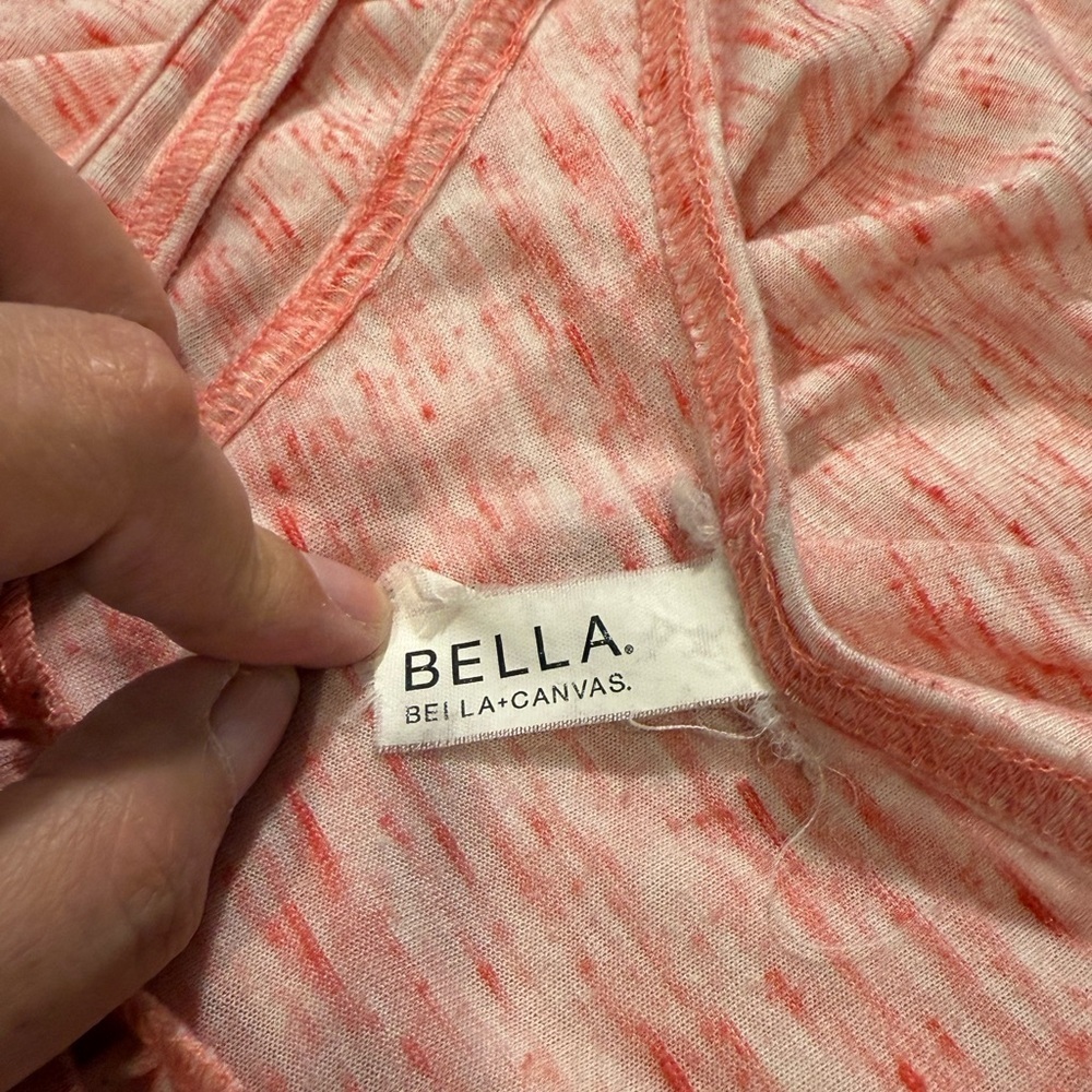 Bella‎ Pink Racerback Tank Top Lightweight Casual - Picture 3 of 3